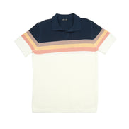 Retro Short Sleeve Knit Polo Knits Eight-X ECRU S