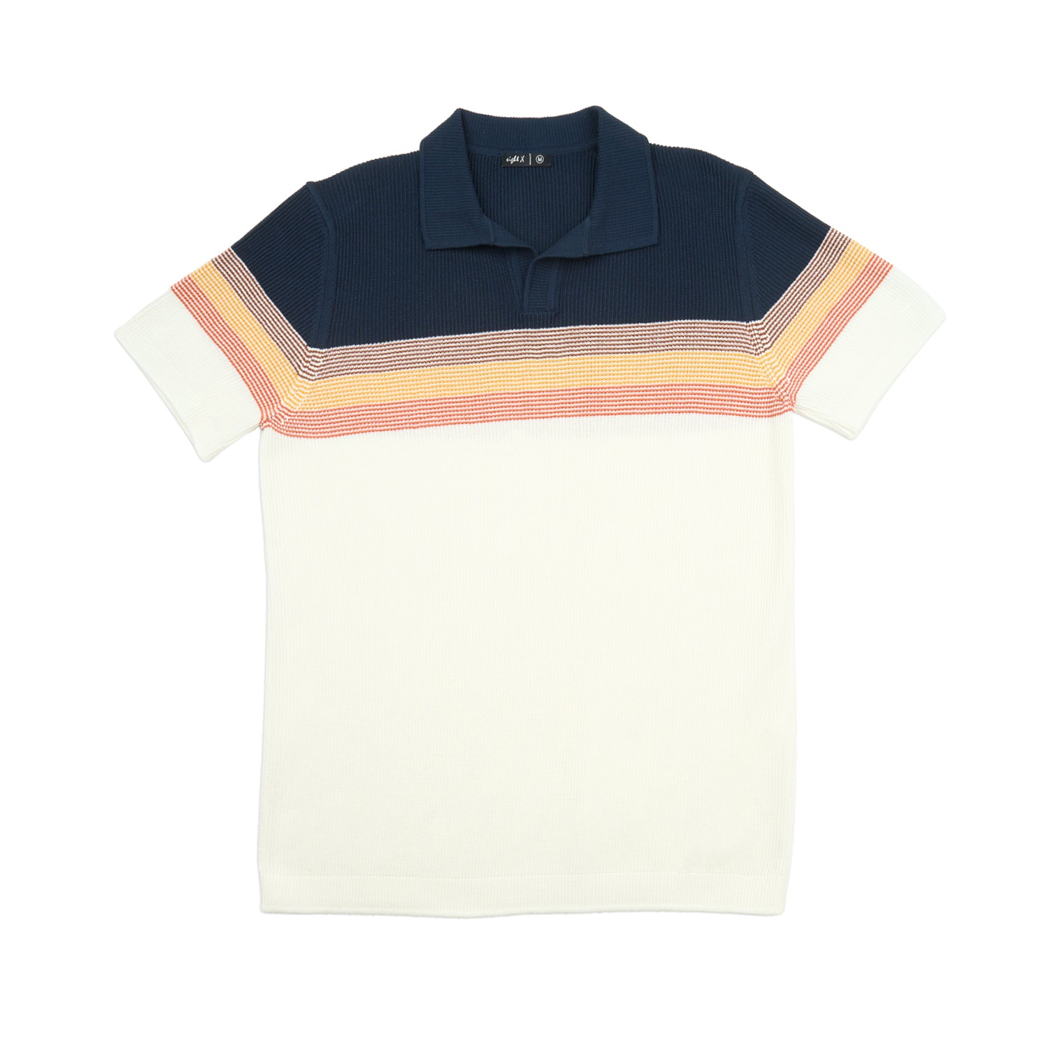 Retro Short Sleeve Knit Polo Knits Eight-X