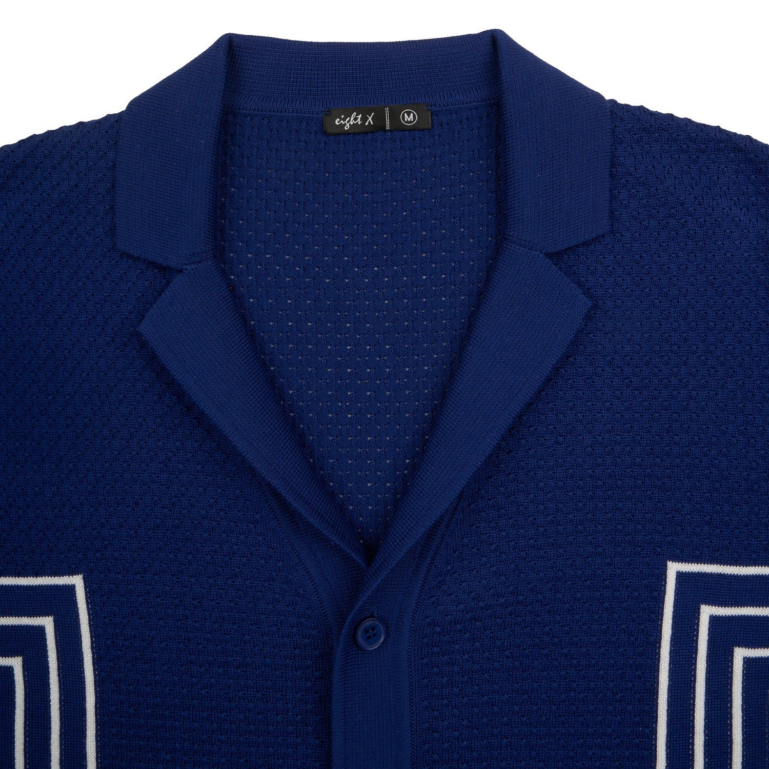 Atlas Knit Short Sleeve Shirt - Blue Knits Eight-X
