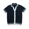 Pier Knit Short Sleeve Shirt - Navy Knits Eight-X