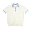 Direction Short Sleeve Knit Polo - White Knits Eight-X