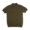 Prism Short Sleeve Knit Polo - Olive Knits Eight-X