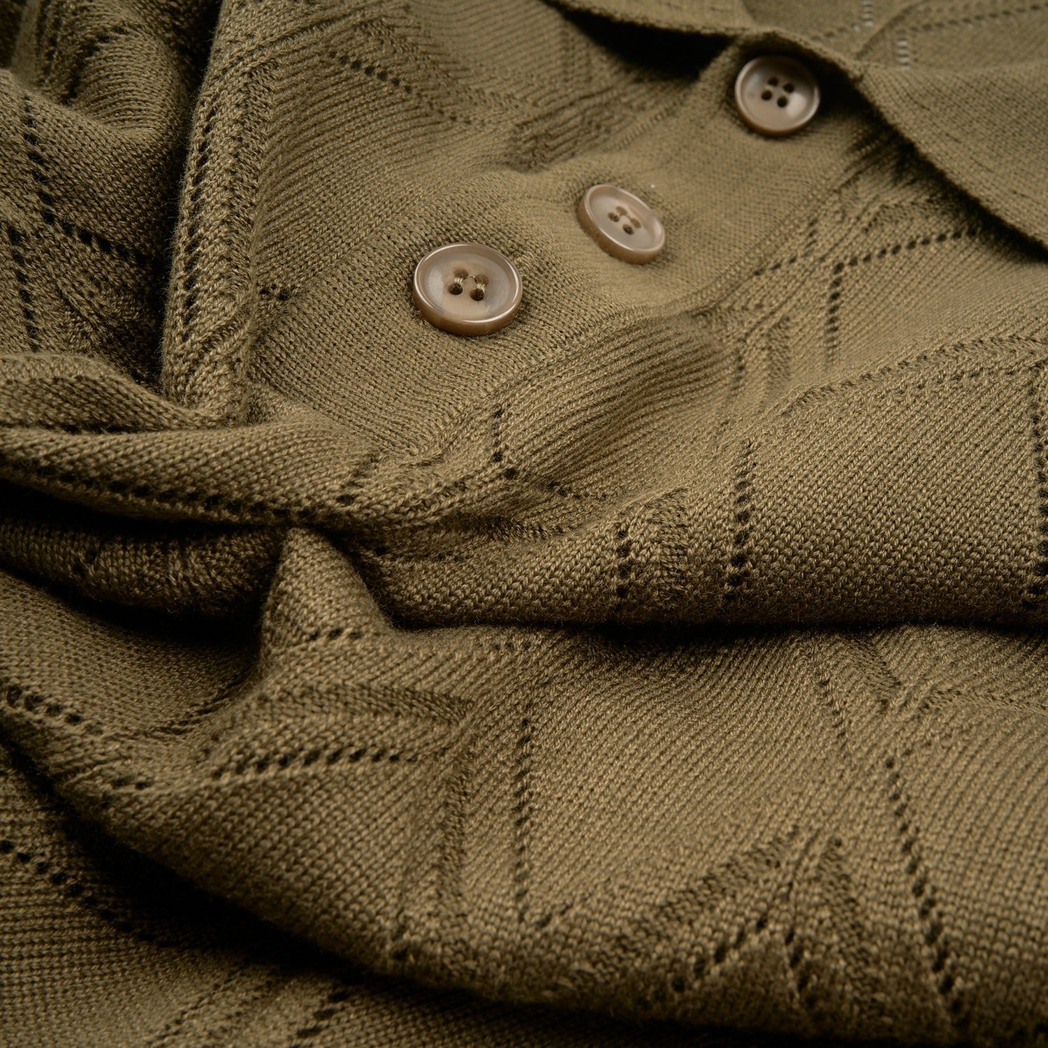 Prism Short Sleeve Knit Polo - Olive Knits Eight-X