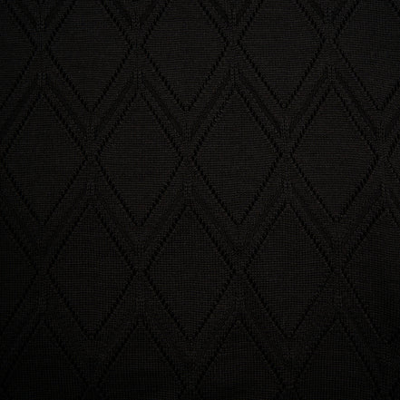 Prism Short Sleeve Knit Polo - Black Knits Eight-X