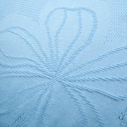 Lily Jacquard Knit Short Sleeve Shirt - Light Blue Knits Eight-X