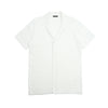 Lily Jacquard Knit Short Sleeve Shirt - White Knits Eight-X