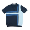 Alignment Short Sleeve Knit Polo - Navy / Blue Knits Eight-X