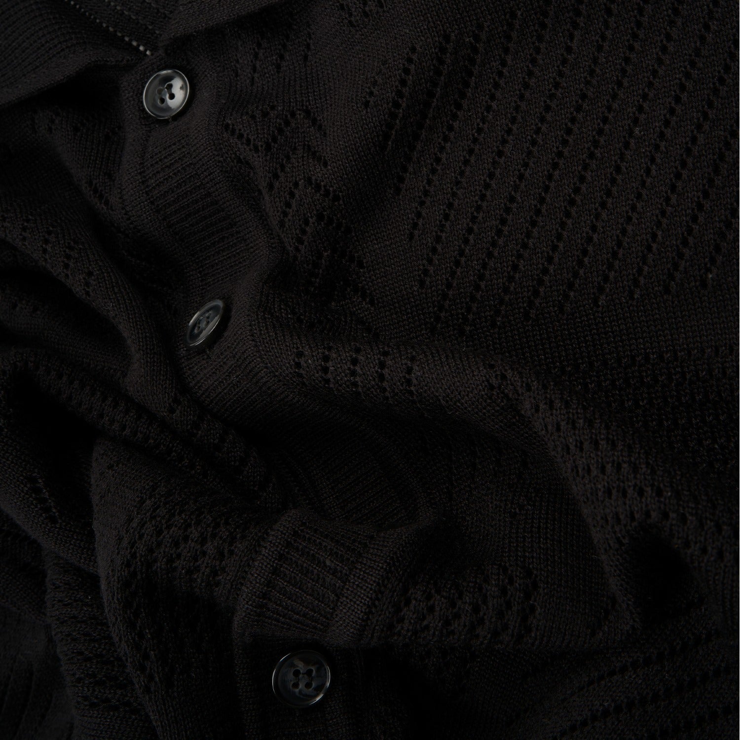 Breeze Short Sleeve Knit Shirt - Black Knits Eight-X