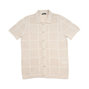 Breeze Short Sleeve Knit Shirt - Beige Knits Eight-X