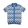 Shift Knit Short Sleeve Shirt - Navy Knits Eight-X