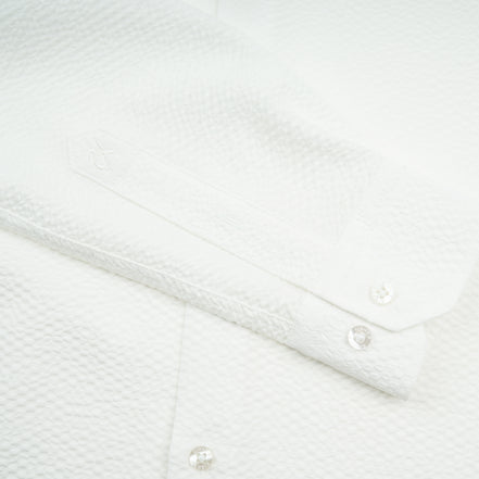 Texture Button Down Shirt - White Button Down Shirts Eight-X
