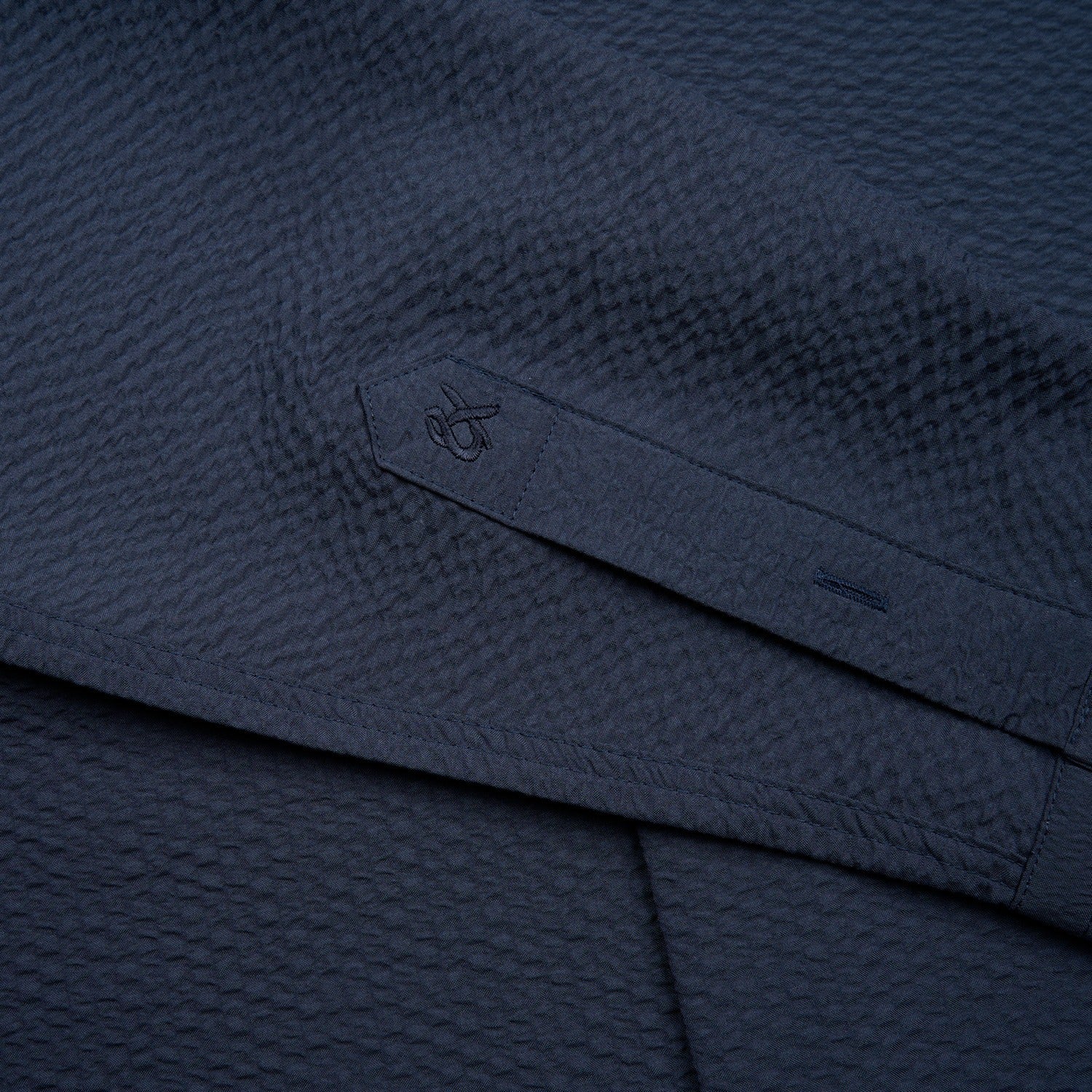 Texture Button Down Shirt - Navy Button Down Shirts Eight-X