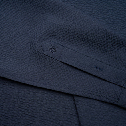 Texture Button Down Shirt - Navy Button Down Shirts Eight-X