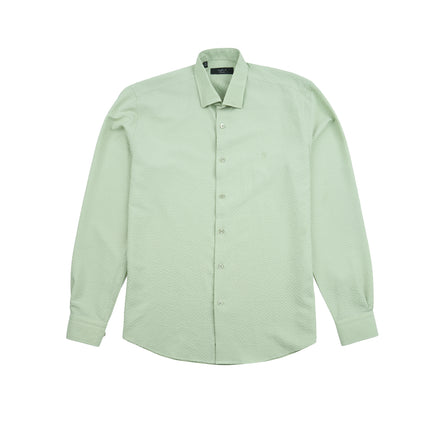 Texture Button Down Shirt - Green Button Down Shirts Eight-X