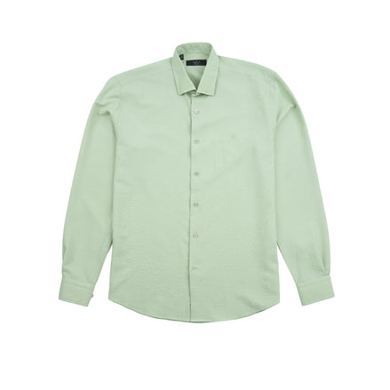 Texture Button Down Shirt - Green Button Down Shirts Eight-X GREEN S
