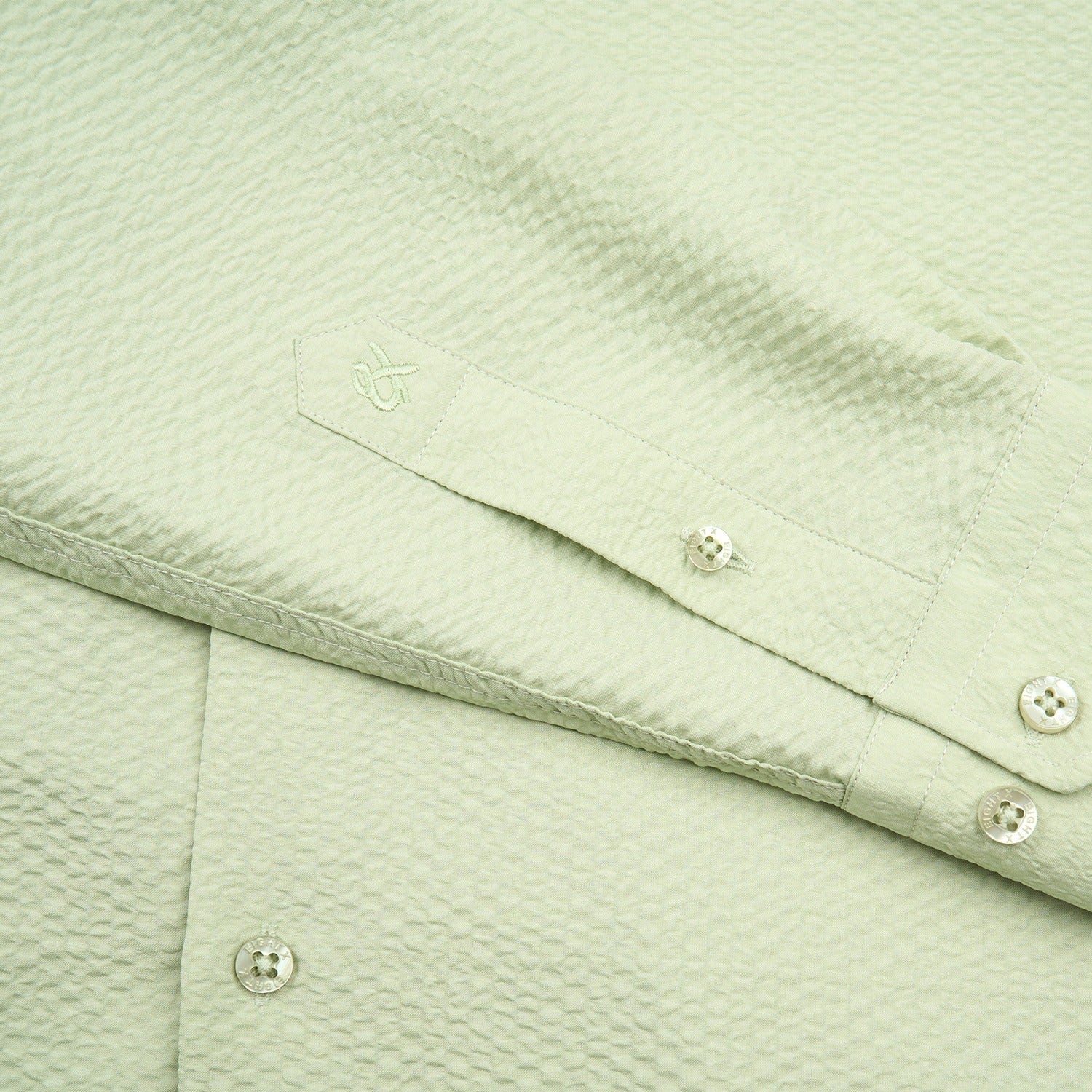 Texture Button Down Shirt - Green Button Down Shirts Eight-X