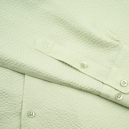 Texture Button Down Shirt - Green Button Down Shirts Eight-X