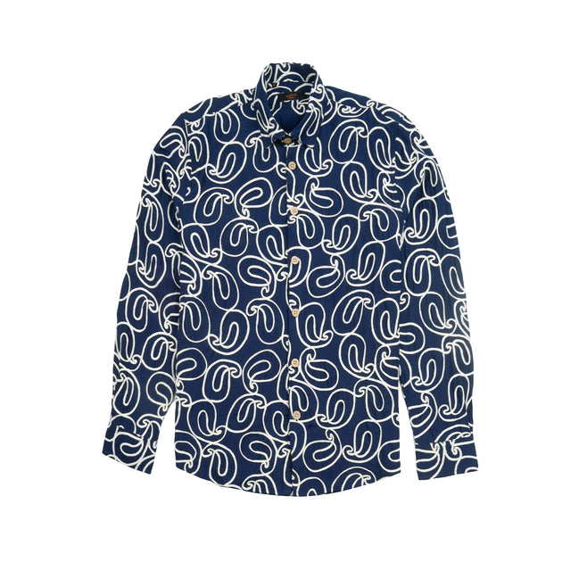 Terra Artisan Long Sleeve Button Down Shirt Button Down Shirts Eight-X NAVY S