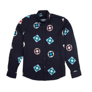 Mod Long Sleeve Button Down Shirt Button Down Shirts Eight-X NAVY S