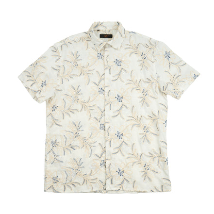 Canvas Artisan Short Sleeve Button Up Shirt Button Down Shirts Eight-X OFF WHITE S