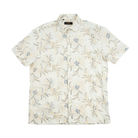 Canvas Artisan Short Sleeve Button Up Shirt Button Down Shirts Eight-X OFF WHITE S