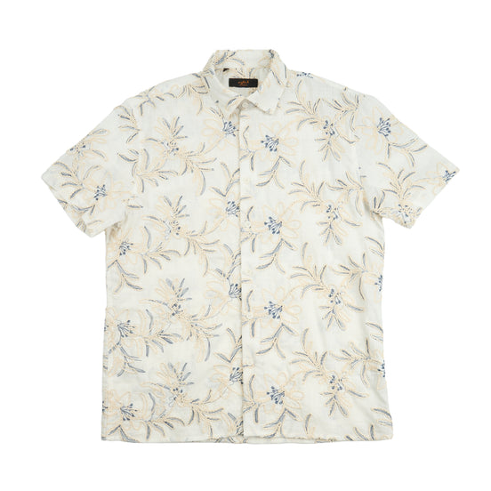 Canvas Artisan Short Sleeve Button Up Shirt Button Down Shirts Eight-X OFF WHITE S