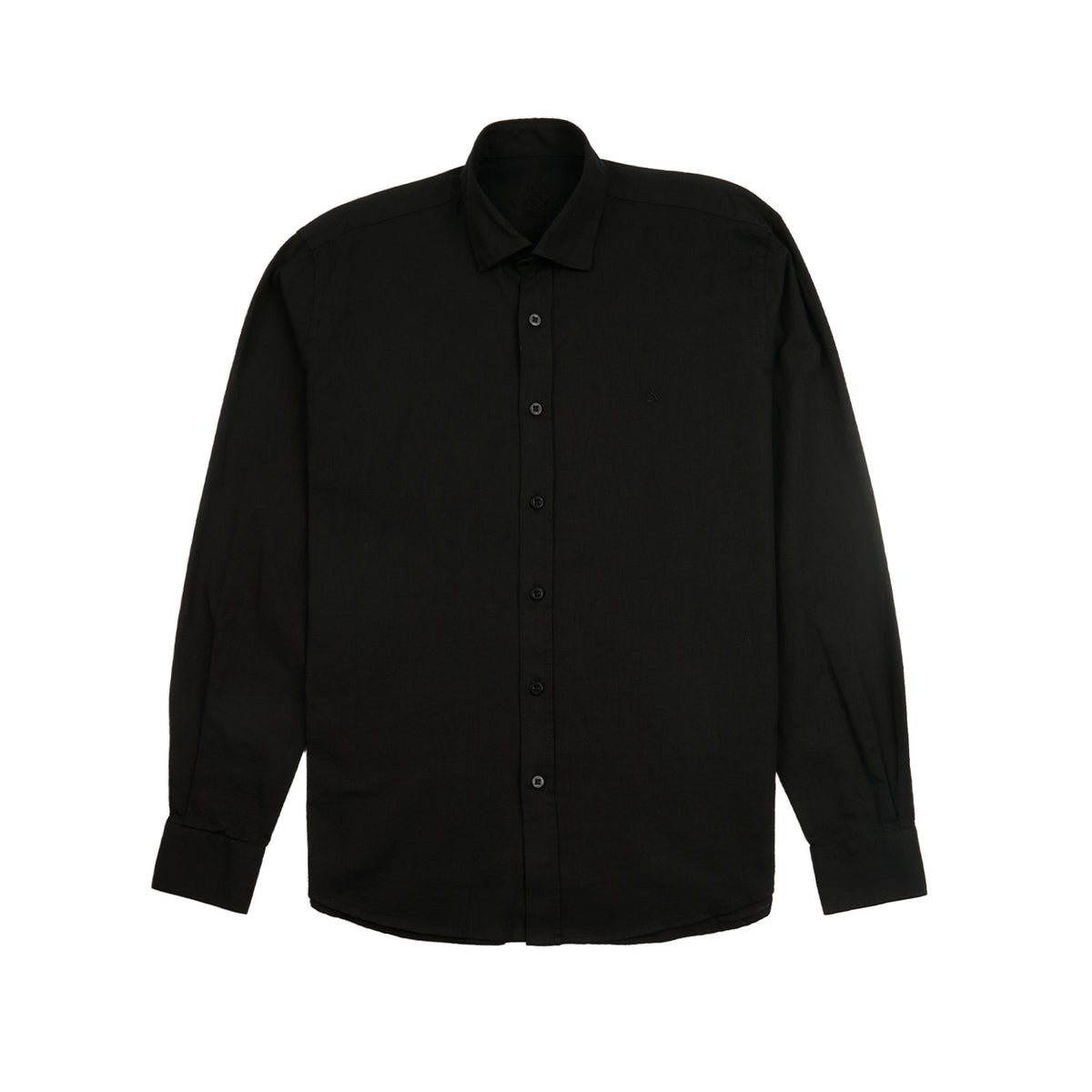 Core Linen Button Down Shirt Button Down Shirts Eight-X BLACK S