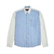 Dual Tone Button Down Shirt Button Down Shirts Eight-X BLUE S