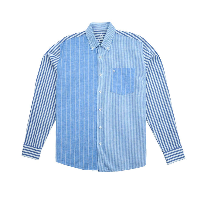 Coastal Stripe Button Down Shirt Button Down Shirts Eight-X