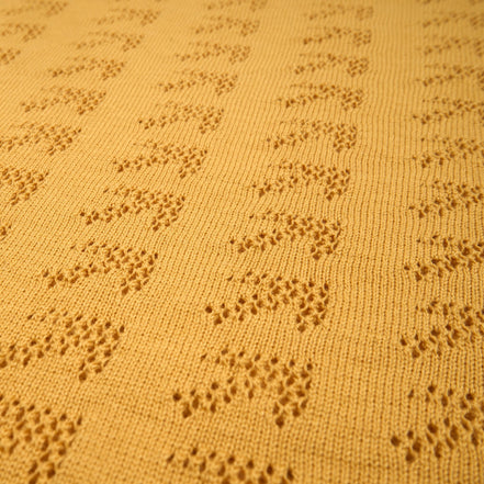 Direction Short Sleeve Knit Polo - Mustard Knits Eight-X