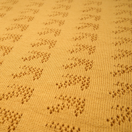 Direction Short Sleeve Knit Polo - Mustard Knits Eight-X