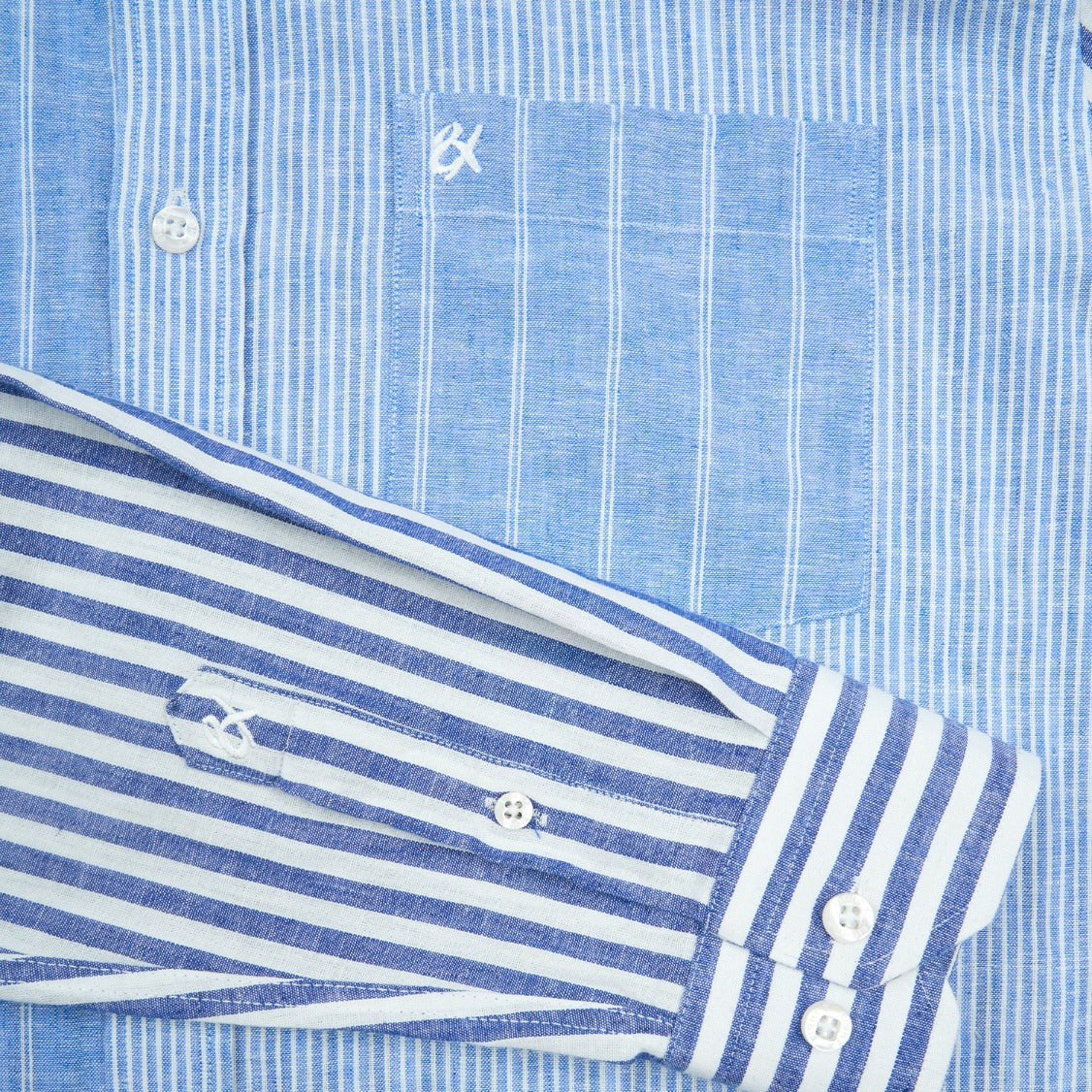 Coastal Stripe Button Down Shirt Button Down Shirts Eight-X