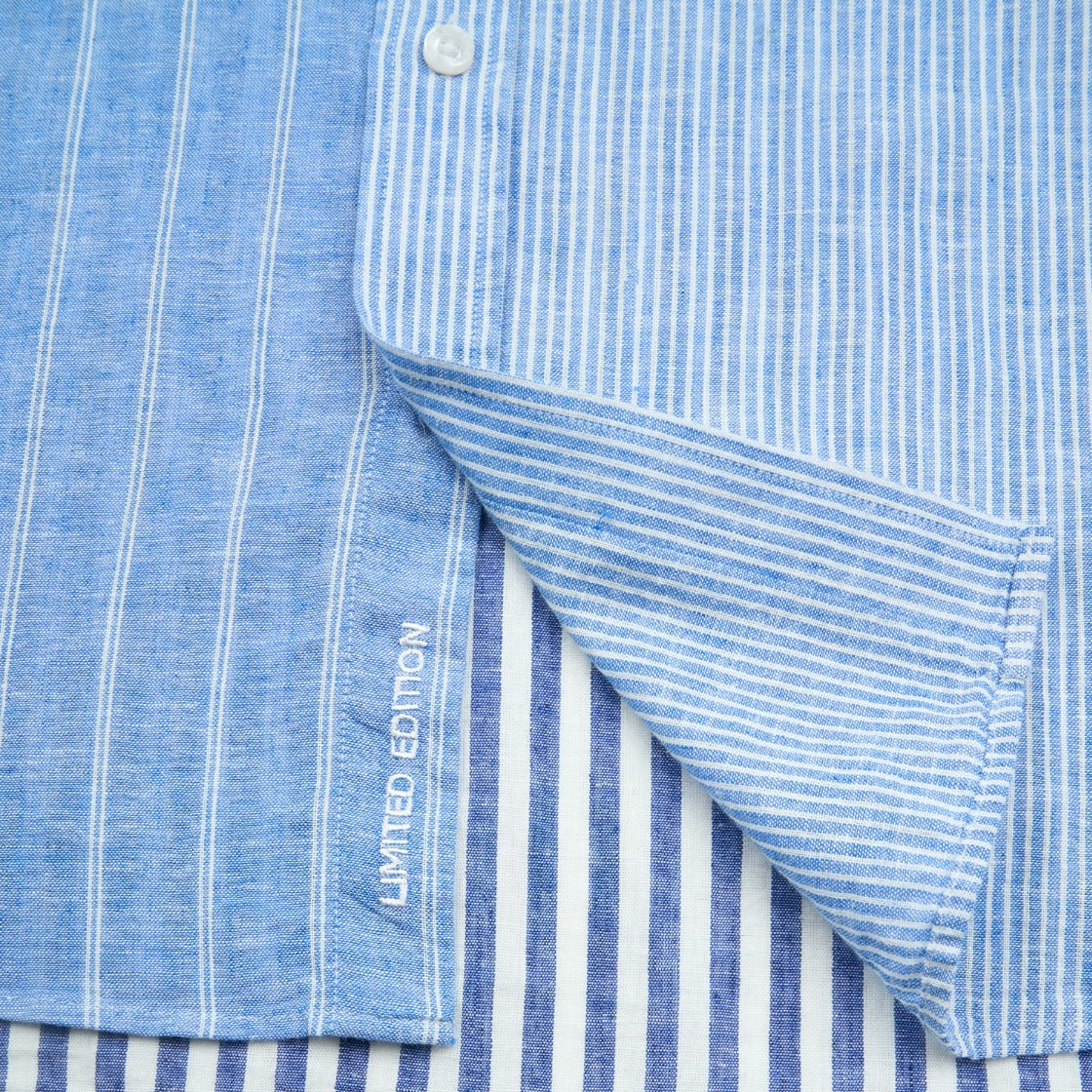 Coastal Stripe Button Down Shirt Button Down Shirts Eight-X
