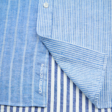 Coastal Stripe Button Down Shirt Button Down Shirts Eight-X