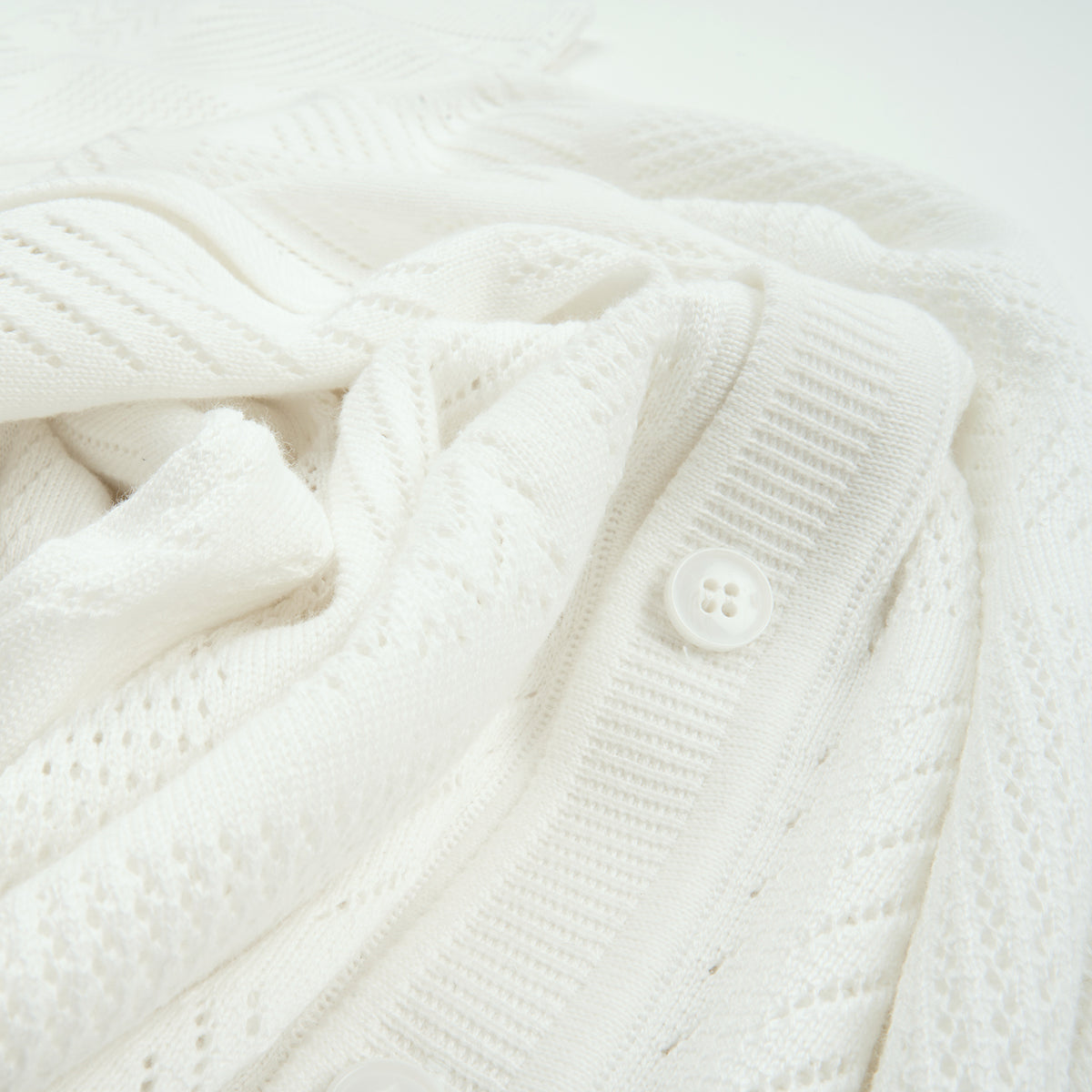 Breeze Short Sleeve Knit Shirt - White Knits Eight-X