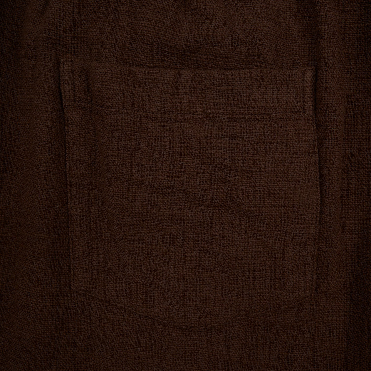 Linen Drawstring Pant - Brown Linen Eight-X