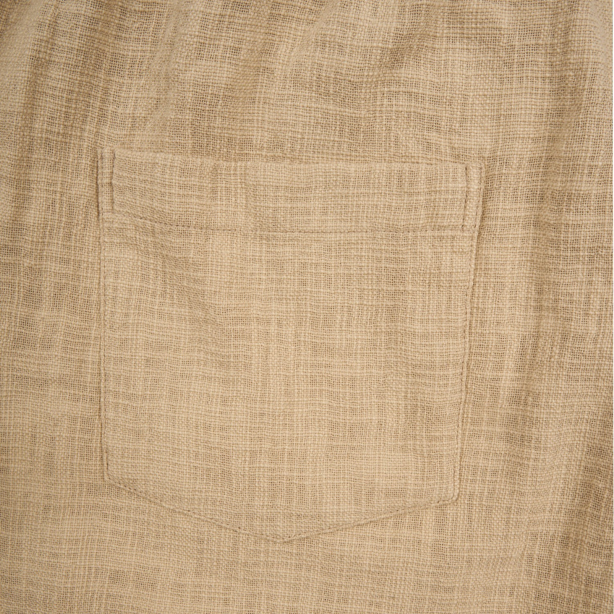 The Drawstring Baggy Pant - Beige Linen Eight-X