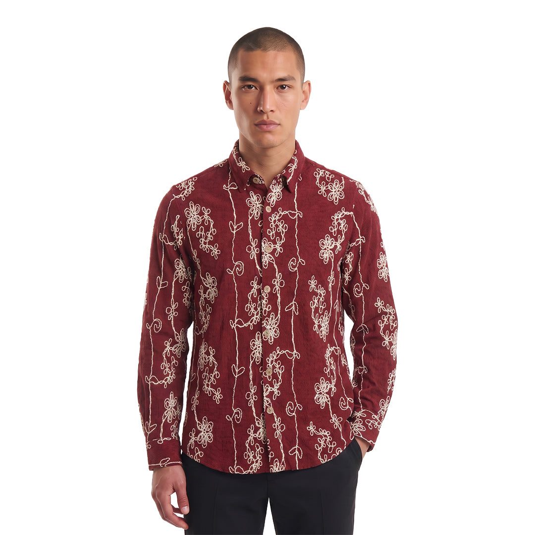 Desert Bloom Artisan Long Sleeve Button Down Shirt Button Down Shirts Eight-X