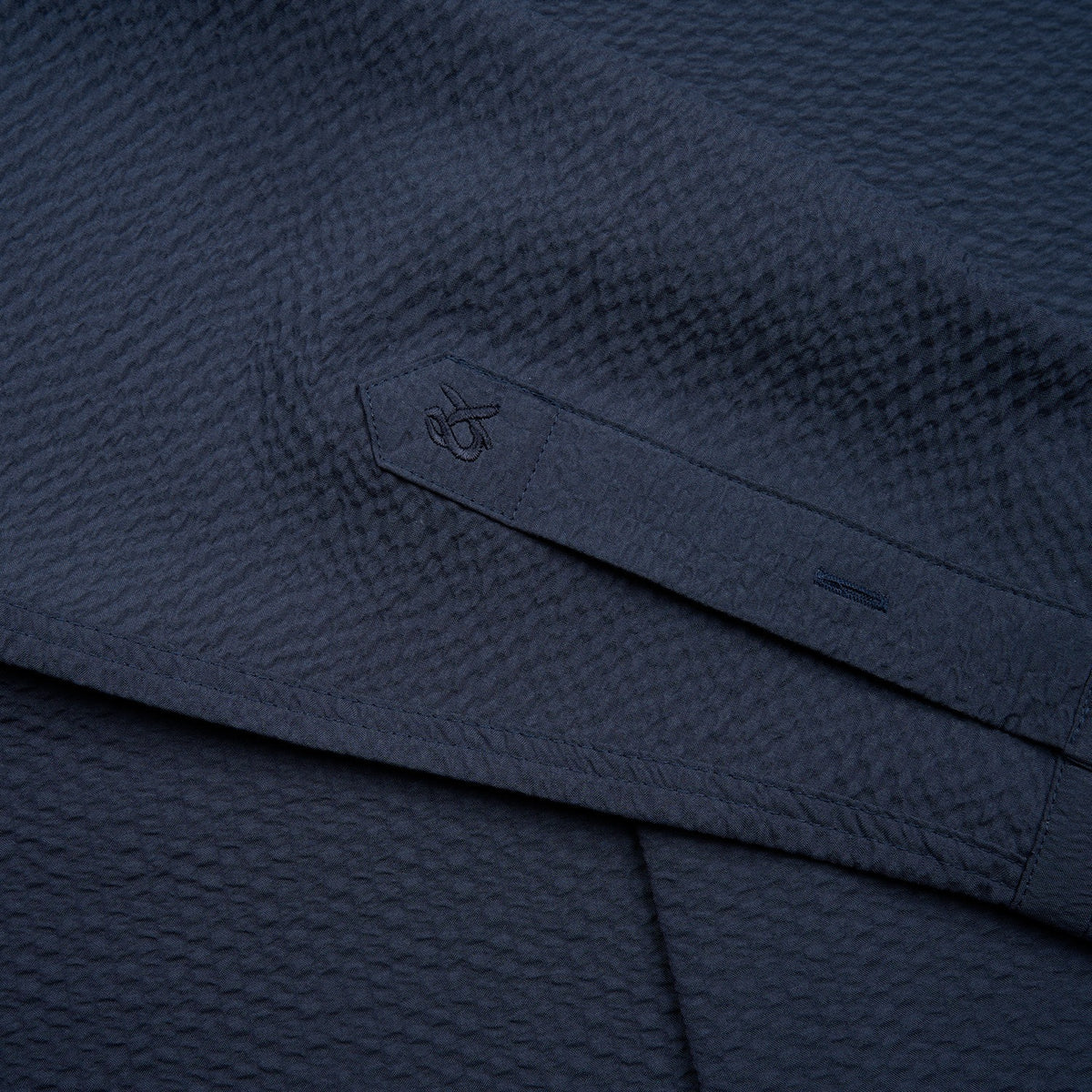 Texture Button Down Shirt - Navy Button Down Shirts Eight-X