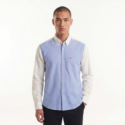 Dual Tone Button Down Shirt Button Down Shirts Eight-X