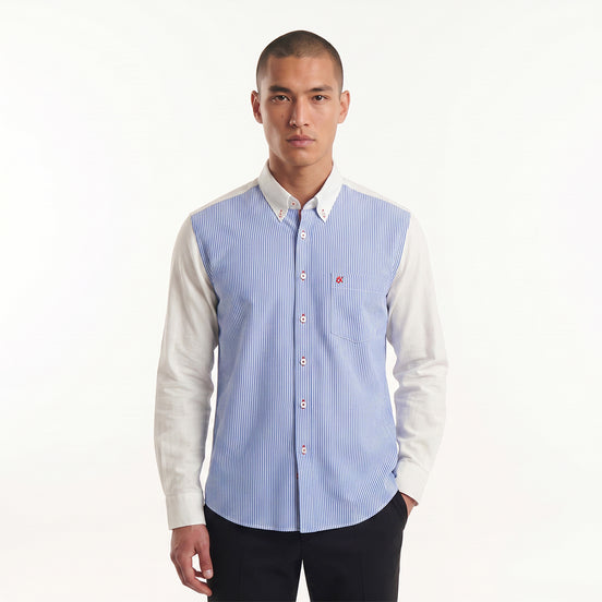 Dual Tone Button Down Shirt Button Down Shirts Eight-X