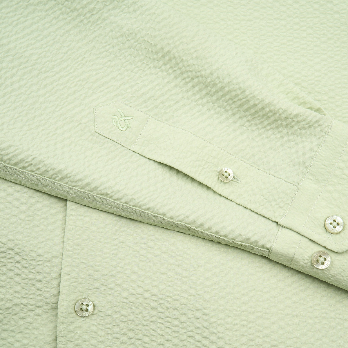 Texture Button Down Shirt - Green Button Down Shirts Eight-X