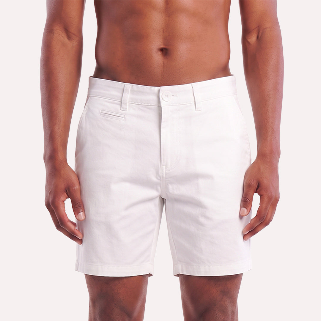 FROG 2.0 Chino Shorts - White Shorts Eight-X
