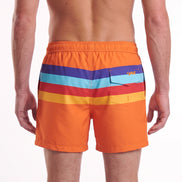 Malibu Stripe Swim Trunks Swim Wear Eight-X