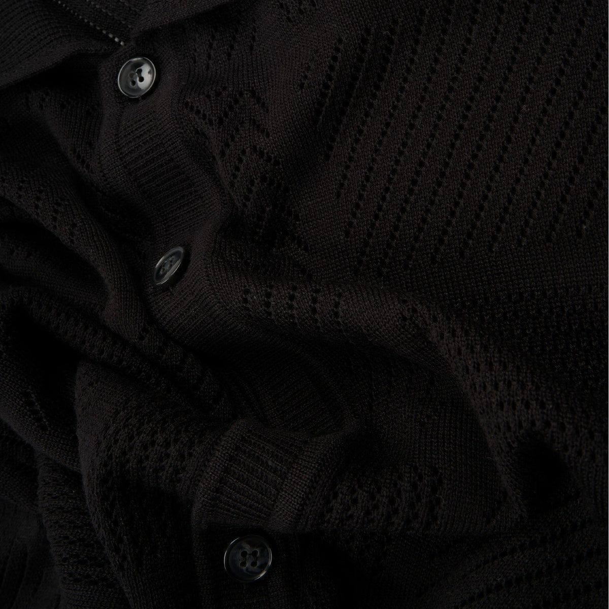 Breeze Short Sleeve Knit Shirt - Black Knits Eight-X