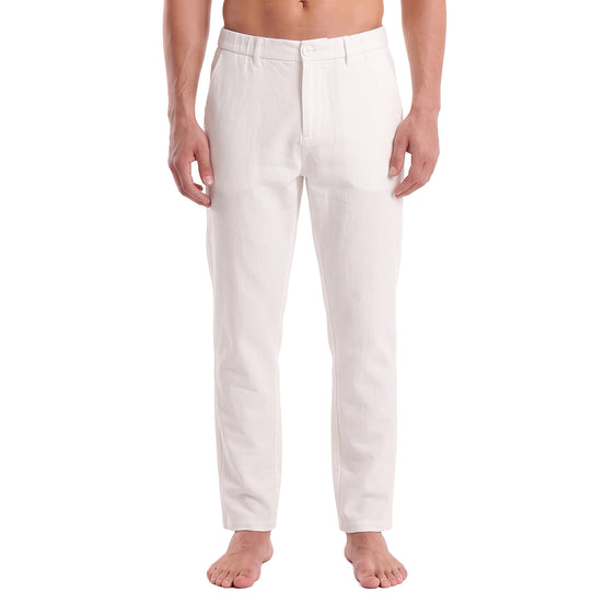 Seersucker Pant - White Jeans Eight-X