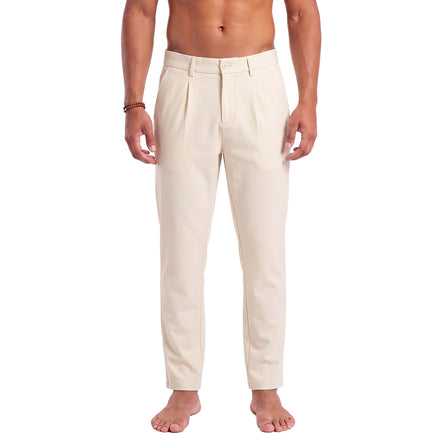 Pleated Pant - Beige Jeans Eight-X