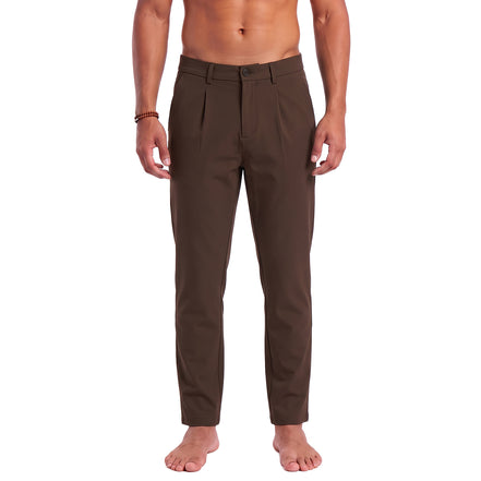 Pleated Pant - Brown Jeans Eight-X