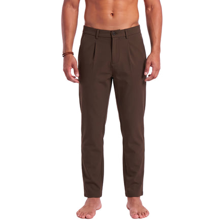 Pleated Pant - Brown Jeans Eight-X