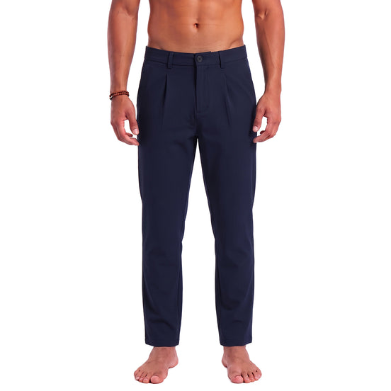 Pleated Pant - Navy Jeans Eight-X